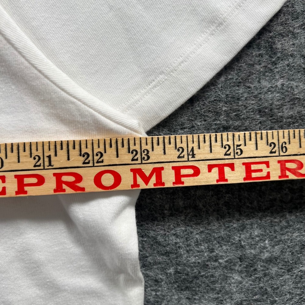 Champion Mens Script Logo T-Shirt White Cotton Short Sleeve XXL 5254 - Picture 3 of 5